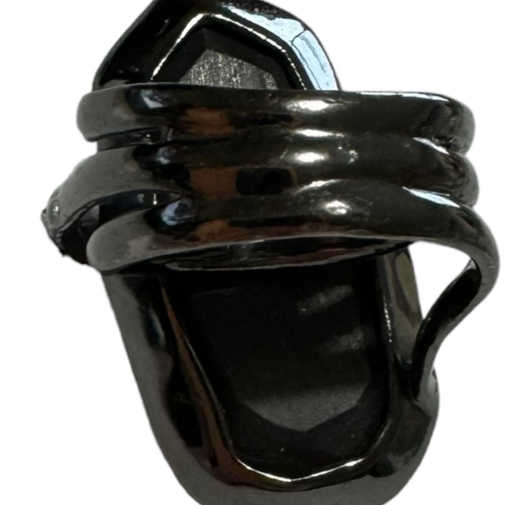 Alexis Bittar Miss Havisham Orbiting Crystal Cocktail Doublet Ring - Picture 6 of 10